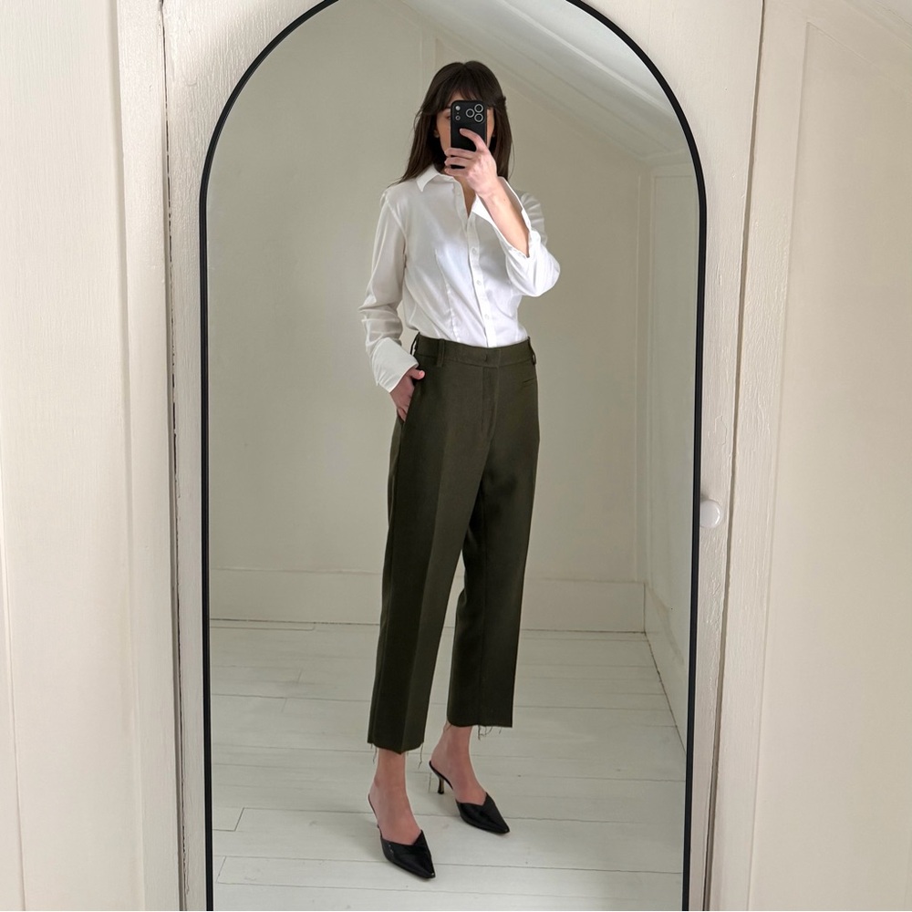 Dondup Ariel Wool Cropped Trousers Size 44 NWT